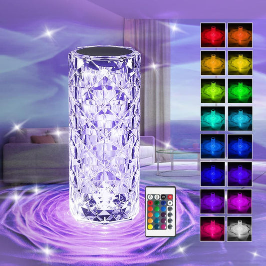 Crystal Lamp,Colors Changing with Remote Control