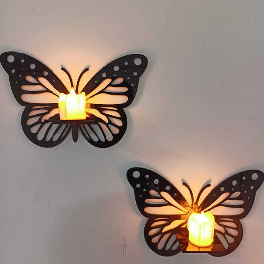 Butterfly Wall Shelf, Decoration Candlestick,