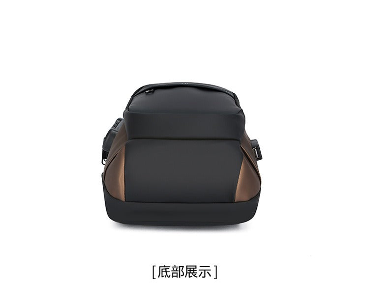 Boy's Fashion Youth Chest Bag New Artical Men's Motorcycle Bag Oxford Cloth Cross Body Bag
